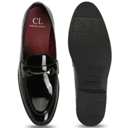 Carlton London Men's Black Loafers image 4