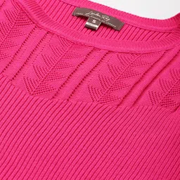 London Rag Geometric Self Design Boat Neck Pullover image 4