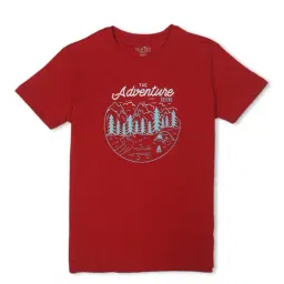 Palm Tree Kids Red Printed T-Shirt-picture-33