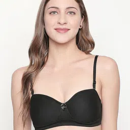 Lady Love Black Solid Non-Wired Non Padded T-shirt Bra LLBR8082Combo2 image 3