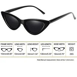 LEGEND EYEWEAR Unisex UV Protected Lens Cateye Sunglasses SGLGP3NJFR7XAJ96 image 5