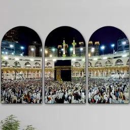 Myntra Elegant Homes Multicoloured Set of 3 Piece MDF Religious Wall Photographs-picture-18