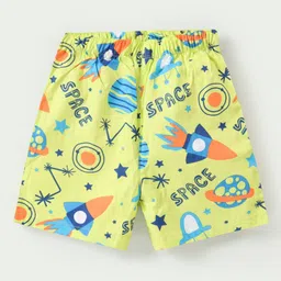 Babyhug Cotton Popin Boxers Animal & Space Print Pack of 3 - Multicolour image 2