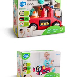 NEGOCIO Educational Interactive Fire Station for Toddlers Sound Lights - COLOR MAY VARY image 3