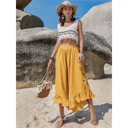 JC Mode Women High-Rise Flared Trousers image 5