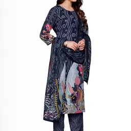 PARVOTSAV Women Bandhani Printed with Trousers & With Dupatta image 2