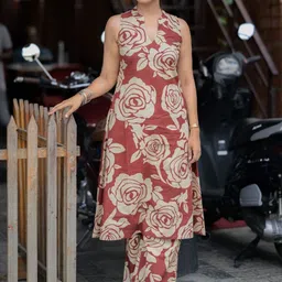 DIVASTRI Women Floral Printed Kurta with Palazzo-picture-15