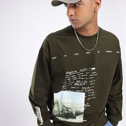 glitchez Modern Swag Cotton Terry Graphic Printed Oversized Sweatshirt-picture-12