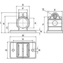 Rose+Krieger M6 Thread Flange Clamp 12 to 18-20mm, K20018CCE (Pack of 10 Pcs) image 2