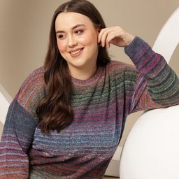 Sztori Plus Size Striped Pullover-picture-4