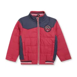 Cantabil Kids Maroon & Navy Quilted Full Sleeves Jacket-picture-18