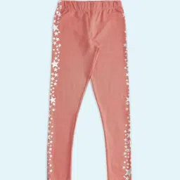 Pantaloons Junior Peach Printed Leggings-picture-28