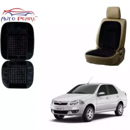 Auto Pearl BSB2C143 Polyester, Cotton Vehicle Seating Pad For Fiat Siena Black, 2 pc image 2