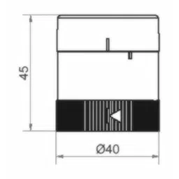 Werma Buzzer KombiSIGN 40 Series 24 V AC/DC 85dB at 1 m IP66 IP69K AC DC 2-Tone, 635.700.75 image 2