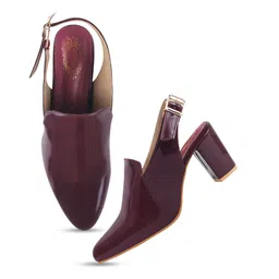 Shoetopia Block Pumps with Buckles image 4