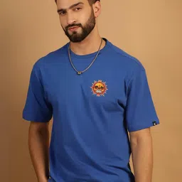grage Oversized Graphic Blue T-Shirt-picture-34