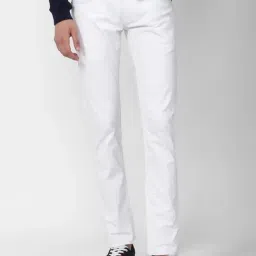 Peter England Jeans White Slim Fit Jeans-image-78