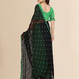 Moda Rapido Polka Dot Printed Half and Half Saree image 2