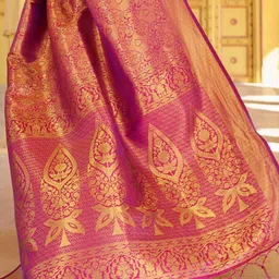 DIVASTRI Ethnic Motifs Woven Zari Design Saree image 2