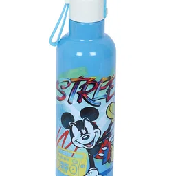 Disney by Gluman Mickey Stainless Steel Double Walled Mizu Water Bottle Blue  - 500 ml-picture-13