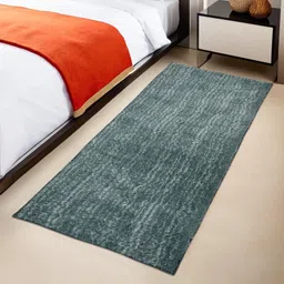 Kuber Industries Super Soft (Rectangular) Anti Skid Runner for Bedroom & Living Room | Durable Bedside Carpet & Kitchen Runner for Floor | Foldable Rugs & Mat for Home | Light Green-image-5