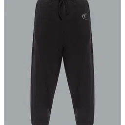 Kiddopanti Pack Of 2 Full Length Track Pants With Side Pockets - Black & Khaki Brown image 3