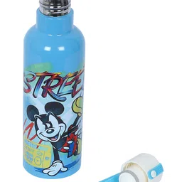 Disney by Gluman Mickey Stainless Steel Double Walled Mizu Water Bottle Blue  - 500 ml image 2