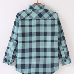 Dapper Dudes Full Sleeves Checked Shirt - Blue image 3