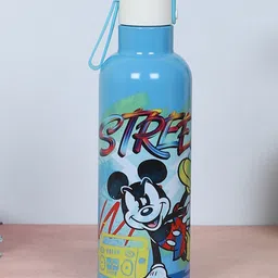 Disney by Gluman Mickey Stainless Steel Double Walled Mizu Water Bottle Blue  - 500 ml image 4
