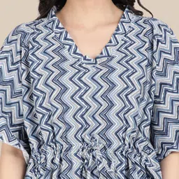 ETC Women Printed Kaftan Maxi Nightdress image 4