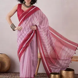 AHIKA Striped Printed Saree-picture-40