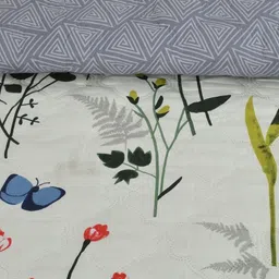 FURNOFY Multicoloured Woollen Heavy Winter 150 GSM Single Bed Comforter image 2