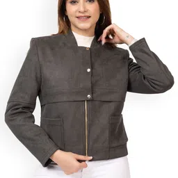 TWENTY ME Suede Bomber Jacket-picture-34