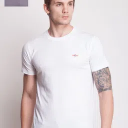 Force NXT Pack of 2 Solid Super Combed Cotton T-Shirt-picture-39