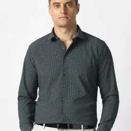 Van Heusen Grey Slim Fit Printed Formal Shirt-picture-27