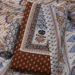 Meena Bazaar Floral Printed Sequinned Unstitched Dress Material-picture-31