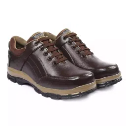 Rich Field Steel Toe Safety Shoe Genuine Leather Low Ankle Size UK 7 Brown, SGS1129BR-picture-48