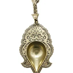 The Spiritual Living Gold-Toned Aarti Diya With Handle image 3