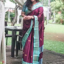 yourwish Woven Design Zari Silk Cotton Designer Kanjeevaram Saree-picture-12
