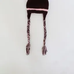 Woonie Unisex Kids Brown Caps image 2