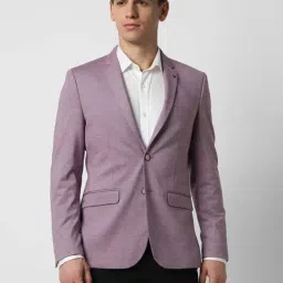Van Heusen Purple Slim Fit Blazer-image-0