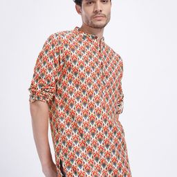 Anouk Rustic Ethnic Motifs Print Roll Up Sleeves Kurta-picture-39
