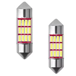 AllExtreme EX00SDW 12 LED Universal Car Interior Super Bright Roof Light Reading Dome Bulb Lamp with Festoon Holder (6W, White, 2 PCS)-picture-24