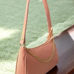 DAISY STAR Women Textured Structured Leather Shoulder Bag image 2