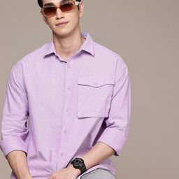 WROGN Pure Cotton Oversized Shirt-picture-19