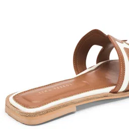 Lino Perros Women No Back Strap Open Toe Flats image 4