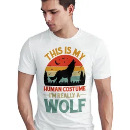 Seekbuylove Men Bio Finish This Is My Human Costume Round Neck Pure Cotton T-shirt-picture-14