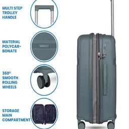 Polo Class Textured Hard-Sided Cabin Trolley Bag image 5