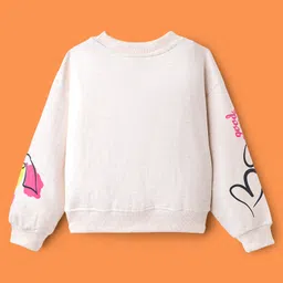 OLLINGTON ST. Cotton Full Sleeves Text Printed Sweatshirts & Joggers Set - Multicolor,& Beige image 3