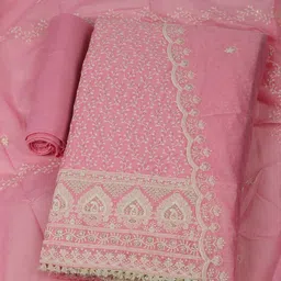 Meena Bazaar Embroidered Unstitched Dress Material-picture-16